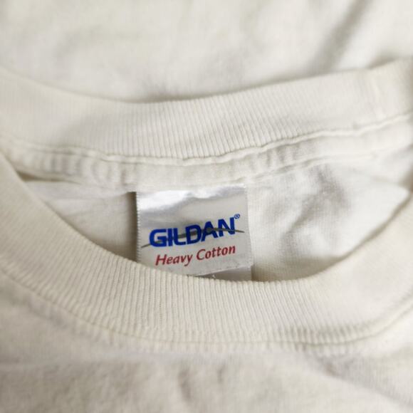 Gildan Jimmy Buffet 5 o'clock on St. Somewhere White Long Sleeve Tee Mens Size M - Picture 7 of 8